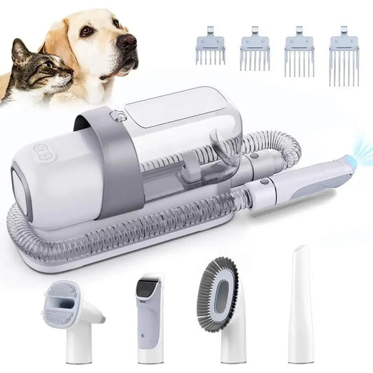 Pet Grooming Clippers with 2.3L Vacuum Suction