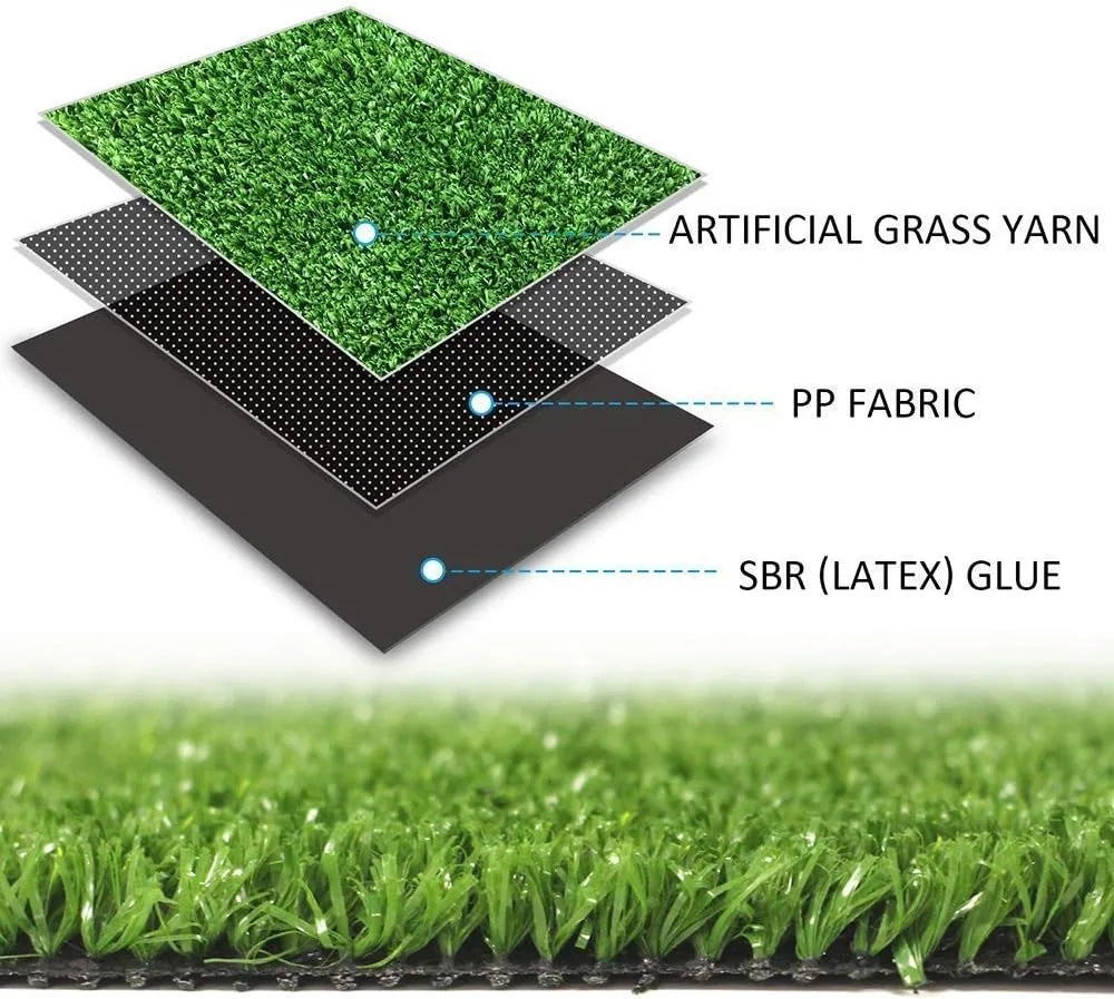 Goasis Artificial Grass - 7FTX12FT(84 Square FT) Indoor Outdoor Garden Lawn Landscape