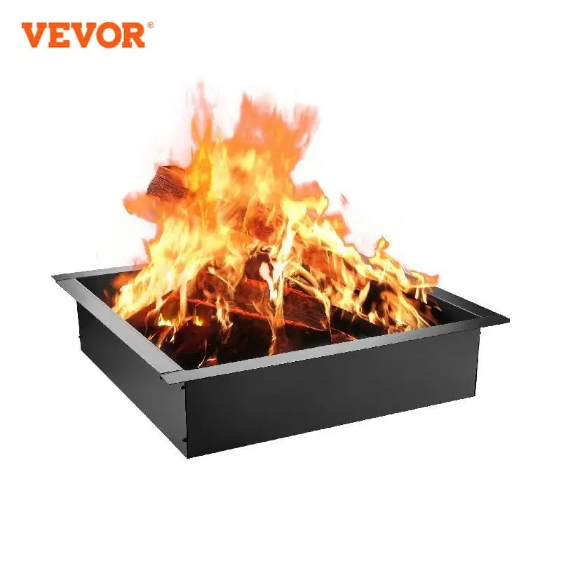 VEVOR  30/36 Inch Outdoor Fire Pit Ring/Barbecue Heavy-Duty Steel with Tongs