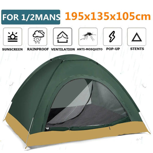 Quick Automatic Opening Tent 2-3 People Ultralight Camping /Hiking Tent Waterproof