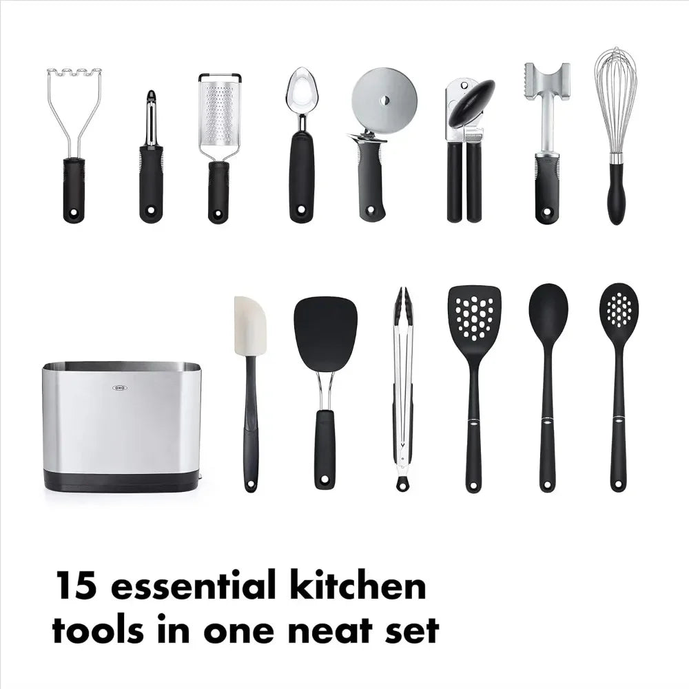 15-Piece Everyday Kitchen Utensil Set