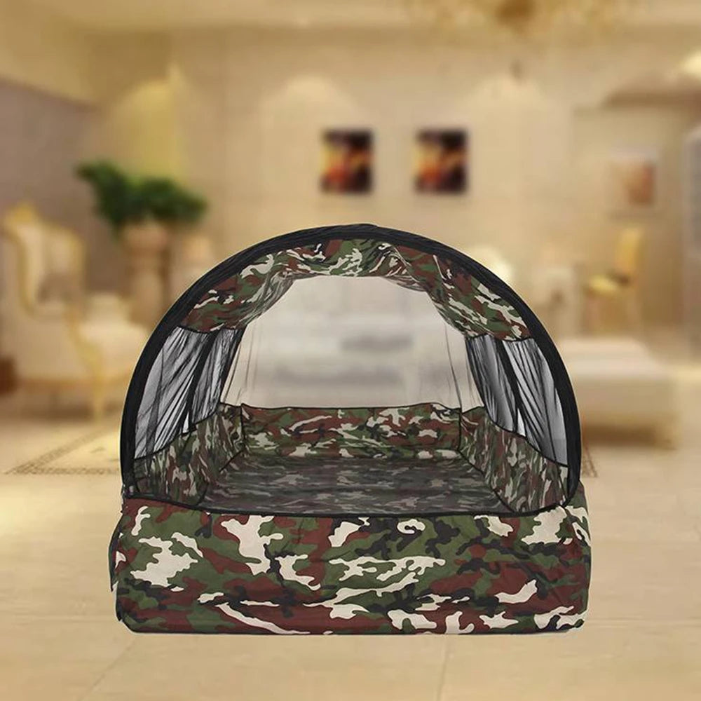 Folding Portable Mosquito Net Tent With Bottom For Single Bed