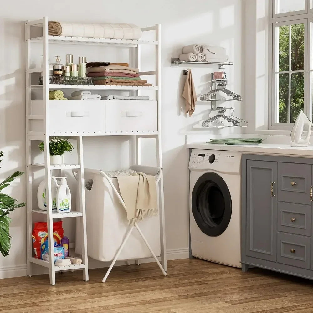 Above Toilet Organizer Tower Rack With Toilet Paper Holder