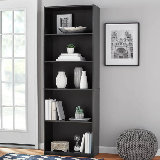 3/4/5/6-Shelf Bookcase with Adjustable Shelves for Office Living Room Family Room Den